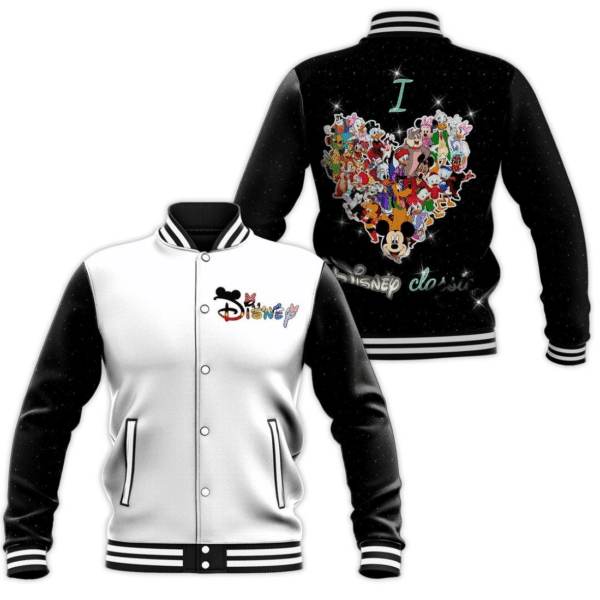 Mickey Mouse ,i Love Disney Classic All Character 375 Gift Lover Baseball Jacket 289