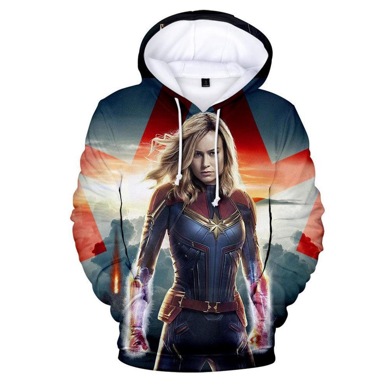 Captain Marvel Carol Danvers 3D All Over Print Hoodie & Zip Hoodie