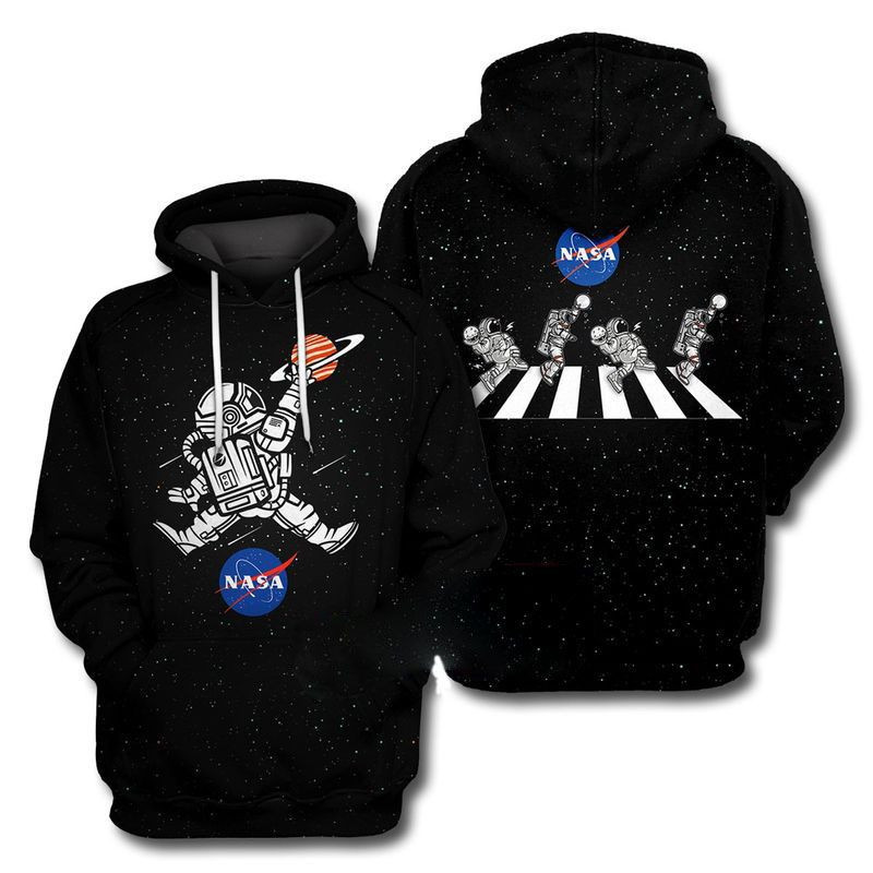 Astronaut Basketball Slam Dunk Abbey Riad Over Print 3d Hoodie Zip Hoodie