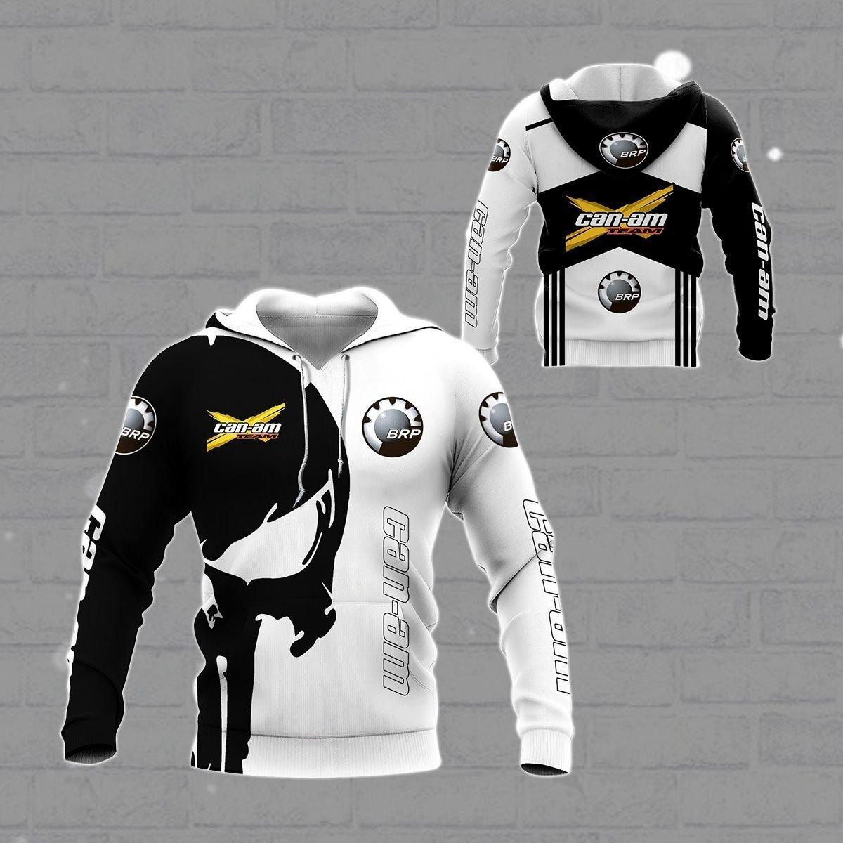 Can-am Brp Shirt 41,   3d Hoodie Zip Hoodie