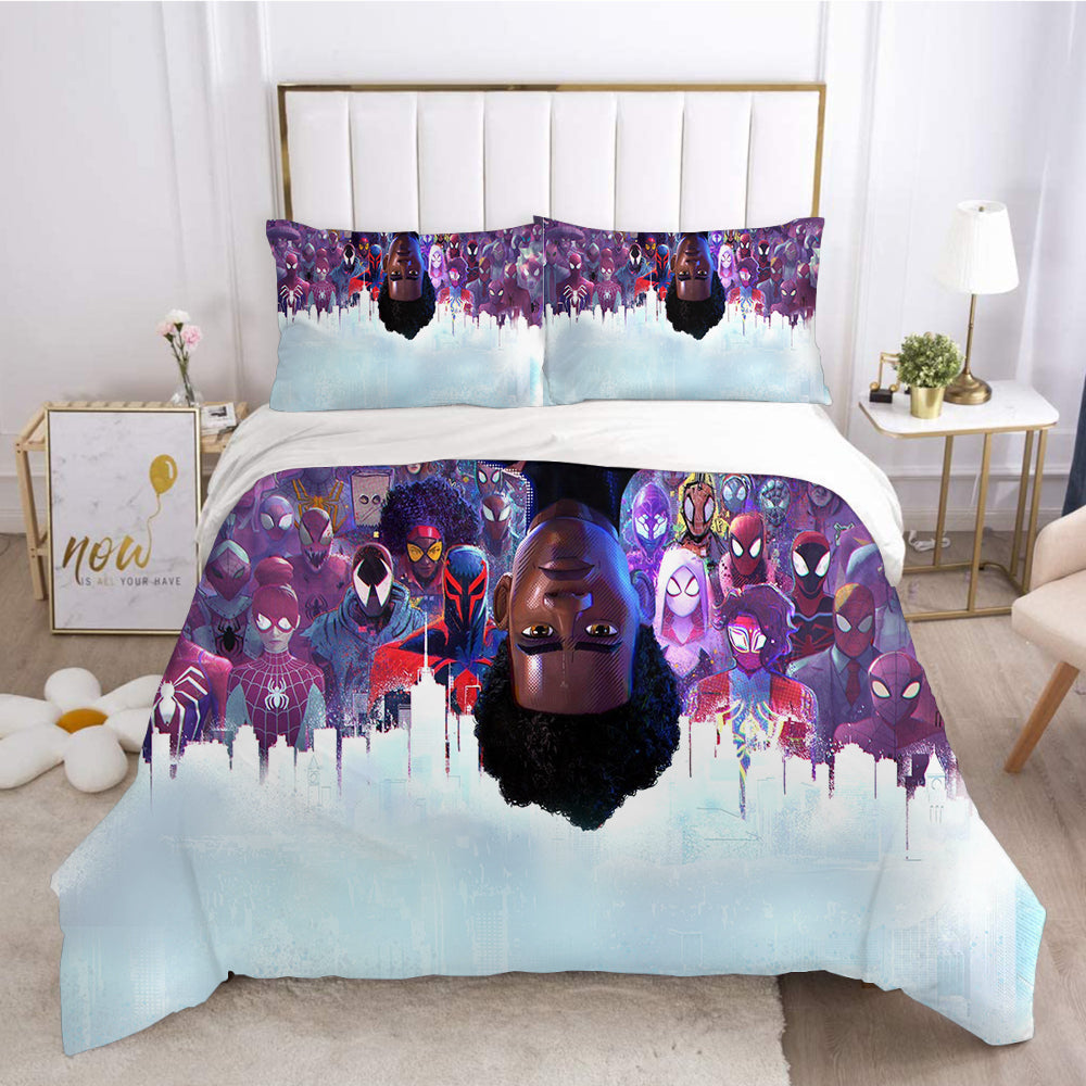 Spiderman Bedding Set MV Across The Spider Verse Duvet Covers