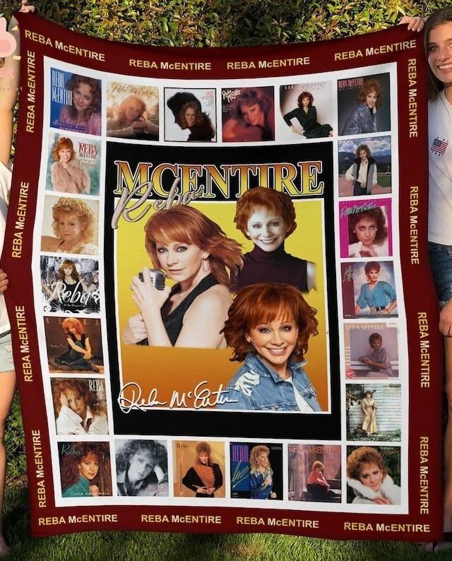 Reba McEntire Fleece Sherpa Blanket
