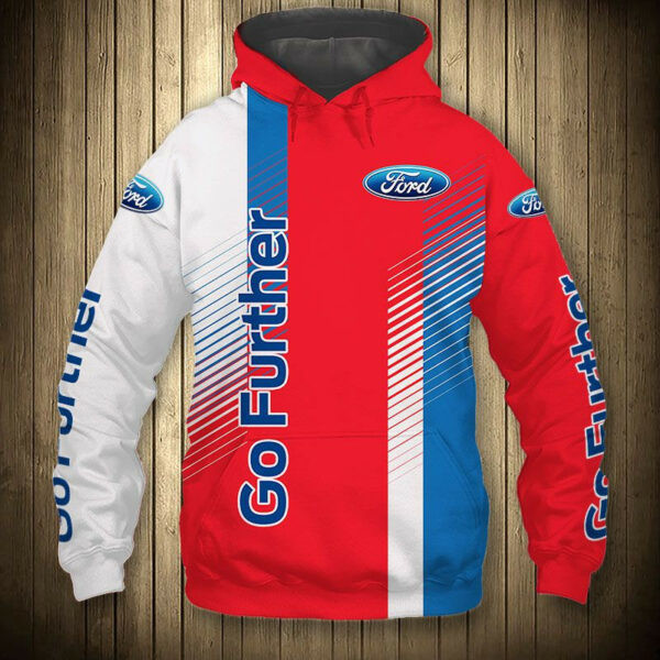 Ford Go Further Sport Car 7k383 Cartoon 3d Hoodie Zip Hoodie 470