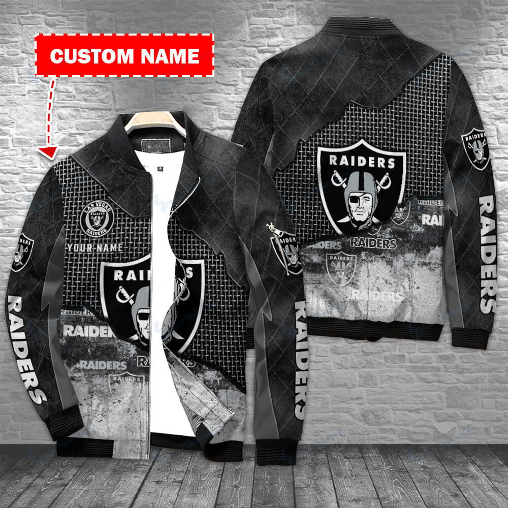 Las Vegas Raiders Personalized Bomber Jacket BG428
