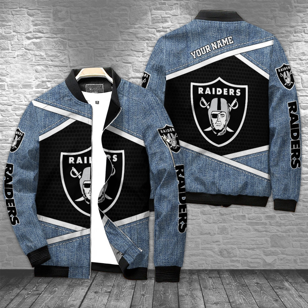 Las Vegas Raiders Personalized Bomber Jacket BG876