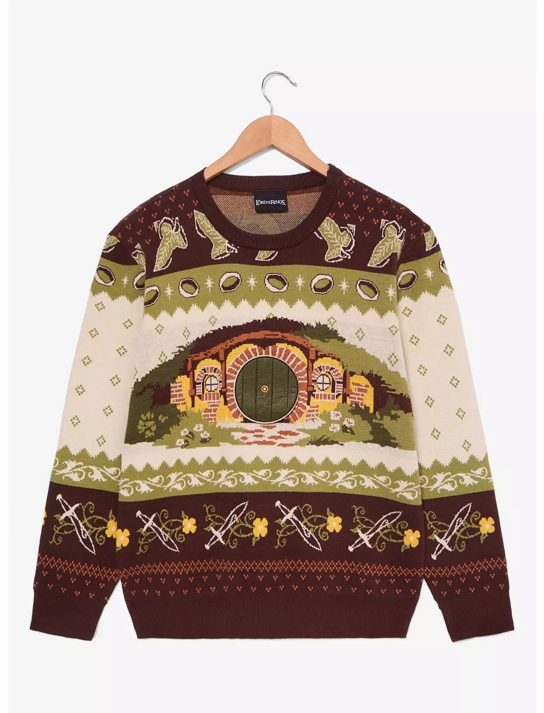 The Lord of the Rings Shire Hobbit Home Holiday Ugly Christmas Sweater