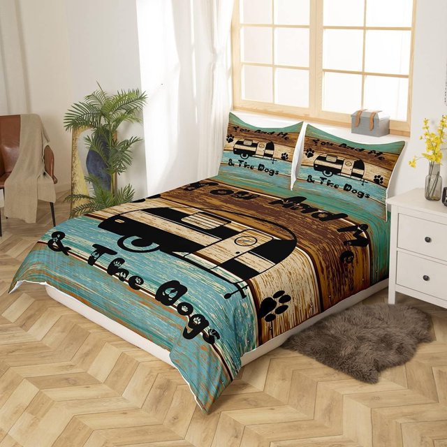 Camping Bedding Set You And Me And The Dogs Duvet Covers