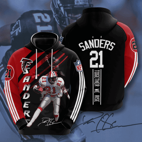 ATLANTA FALCONS Deion Sanders 3D All Over Print Hoodie & Zip Hoodie