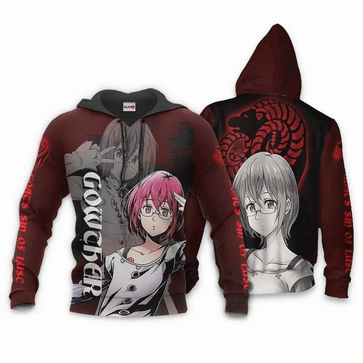 Gowther Seven Deadly Sins Goat’s Sin Of Lust  3d Hoodie Zip Hoodie