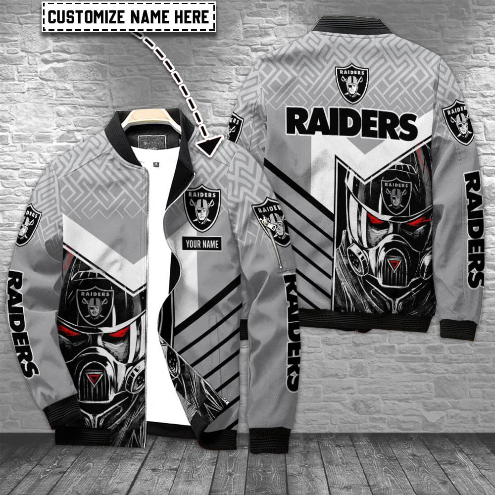 Las Vegas Raiders Personalized Bomber Jacket BG655