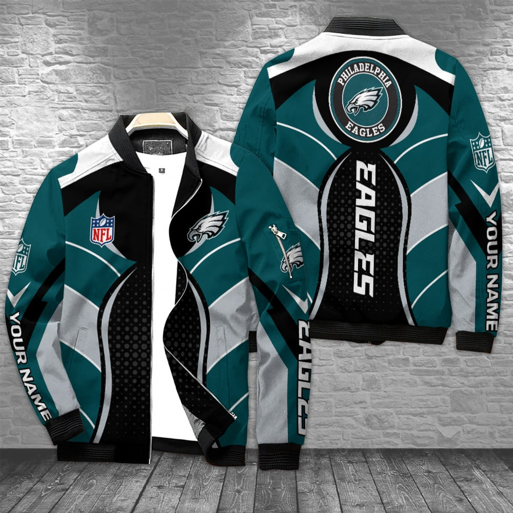 Philadelphia Eagles Personalized Bomber Jacket BG940