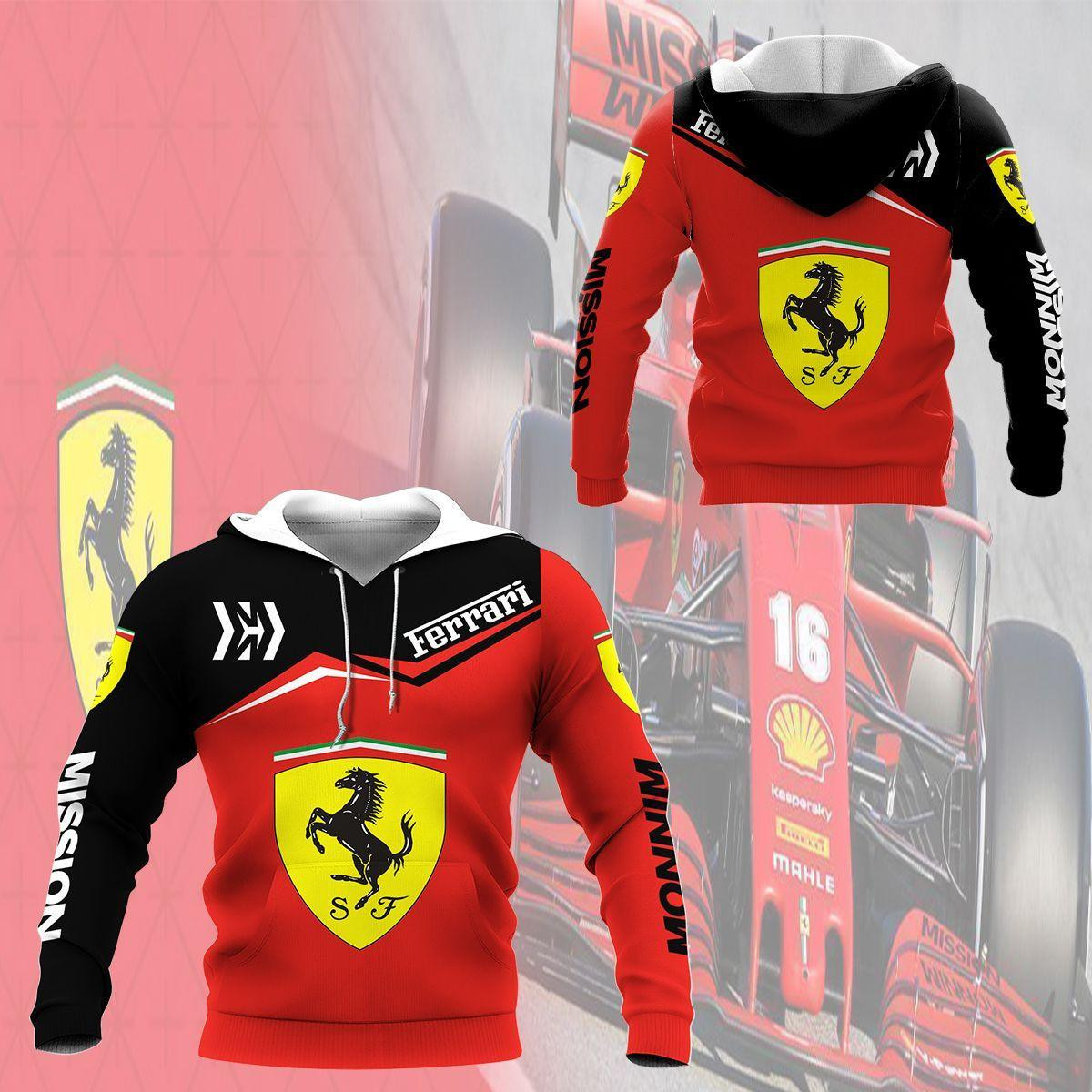 Scuderia Ferrari Luxyry Car 7k955 3d Zip Hoodie Hoodie Ii0