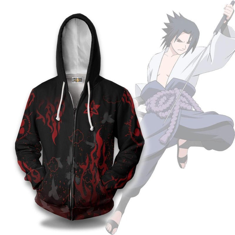 Sasuke Akatsuki 3D All Over Print Hoodie & Zip Hoodie