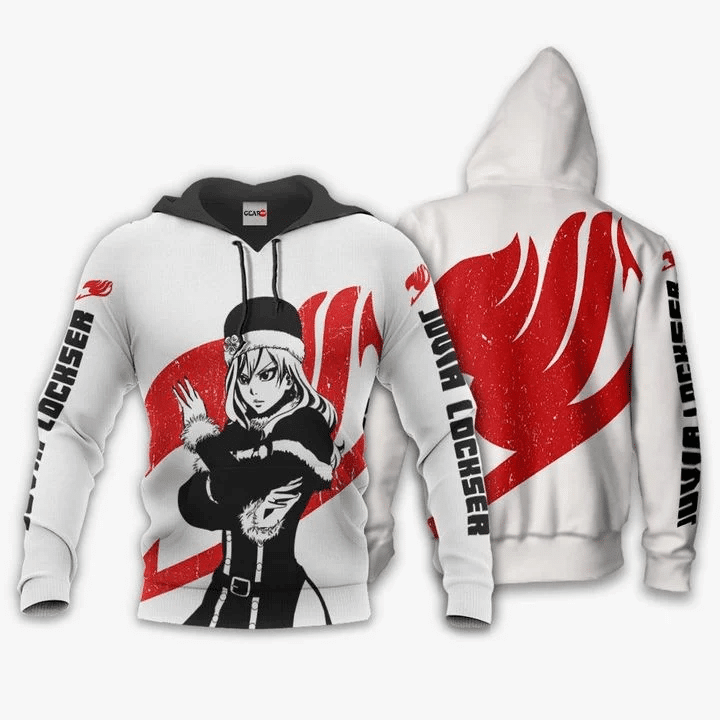 Juvia Lockser Fairy Tail Silhouette 3d Hoodie Zip Hoodie