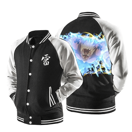 Naruto A 4th Raikage Lightning Release Lariat 1 Baseball Jacket 475