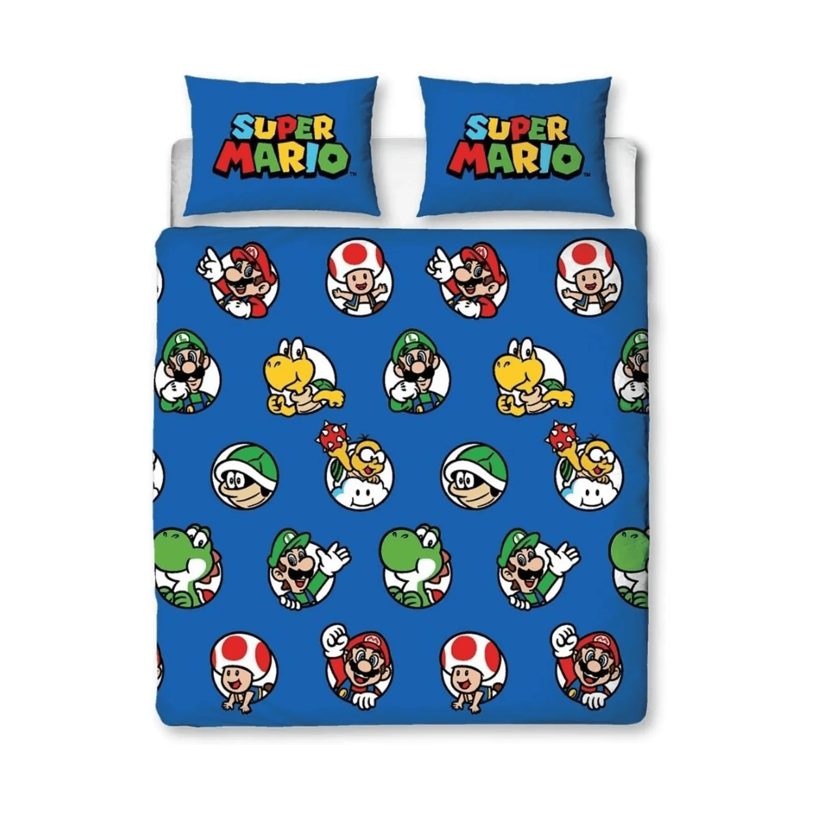 Mario Bedding Set Super Mario Luigi Yoshi Koopa Troopa Pattern Duvet Covers