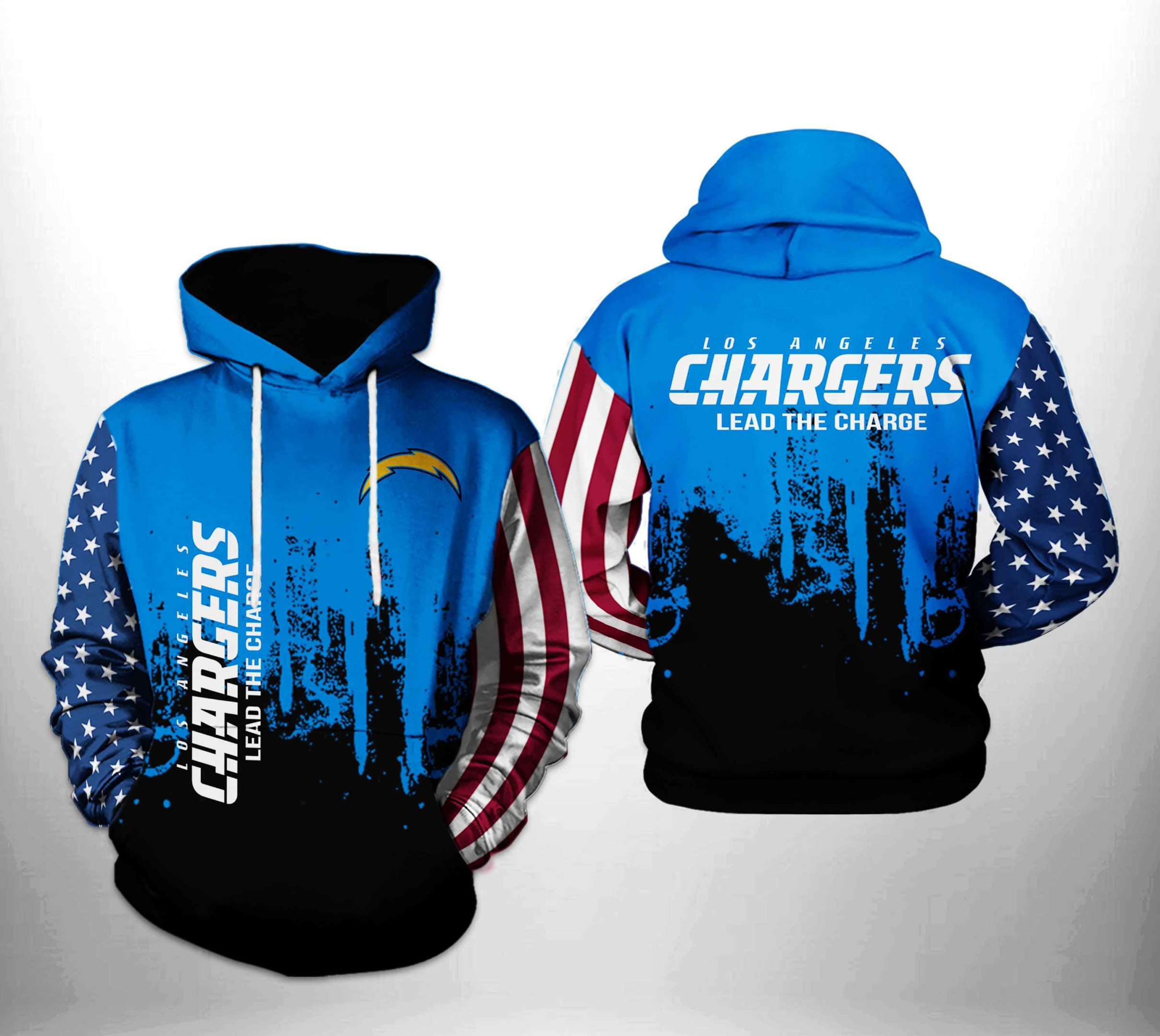 Los Angeles Chargers Team US 3D All Over Print Hoodie & Zip Hoodie