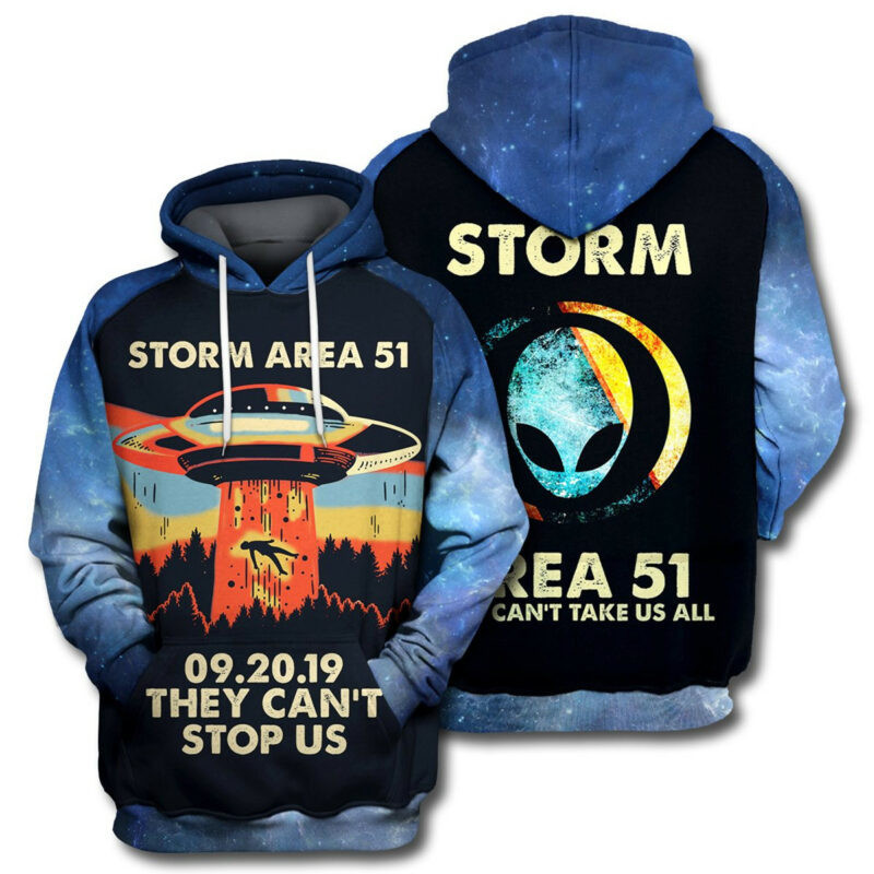 Alien Hoodie Storm Area 51 Hoodie Zip Hoodie