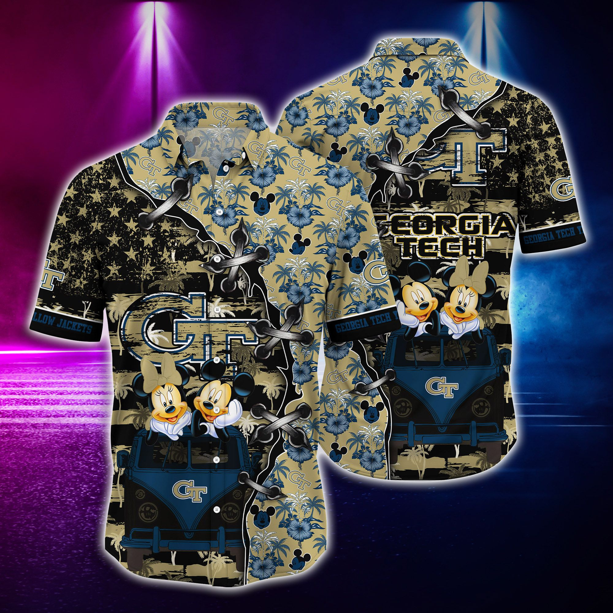 Georgia Tech Yellow Jackets 3 Hawaii Shirt Style Hot Trending Gift For Sports Lovers