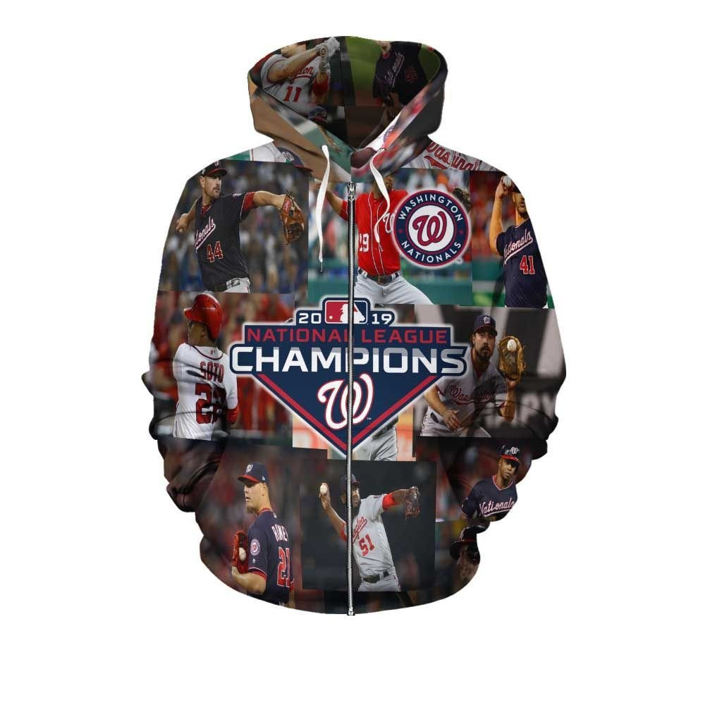 Washington Nationals 3D All Over Print Hoodie & Zip Hoodie
