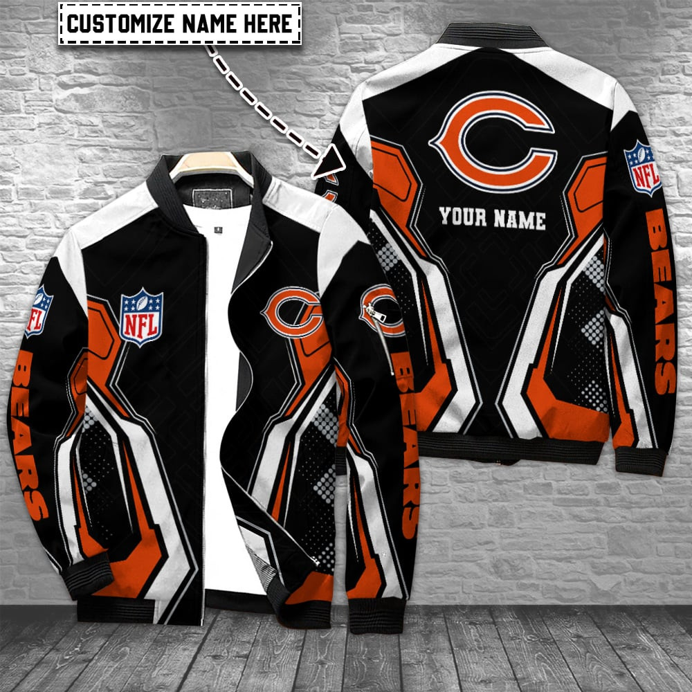 Chicago Bears Personalized Bomber Jacket BGBBJ959