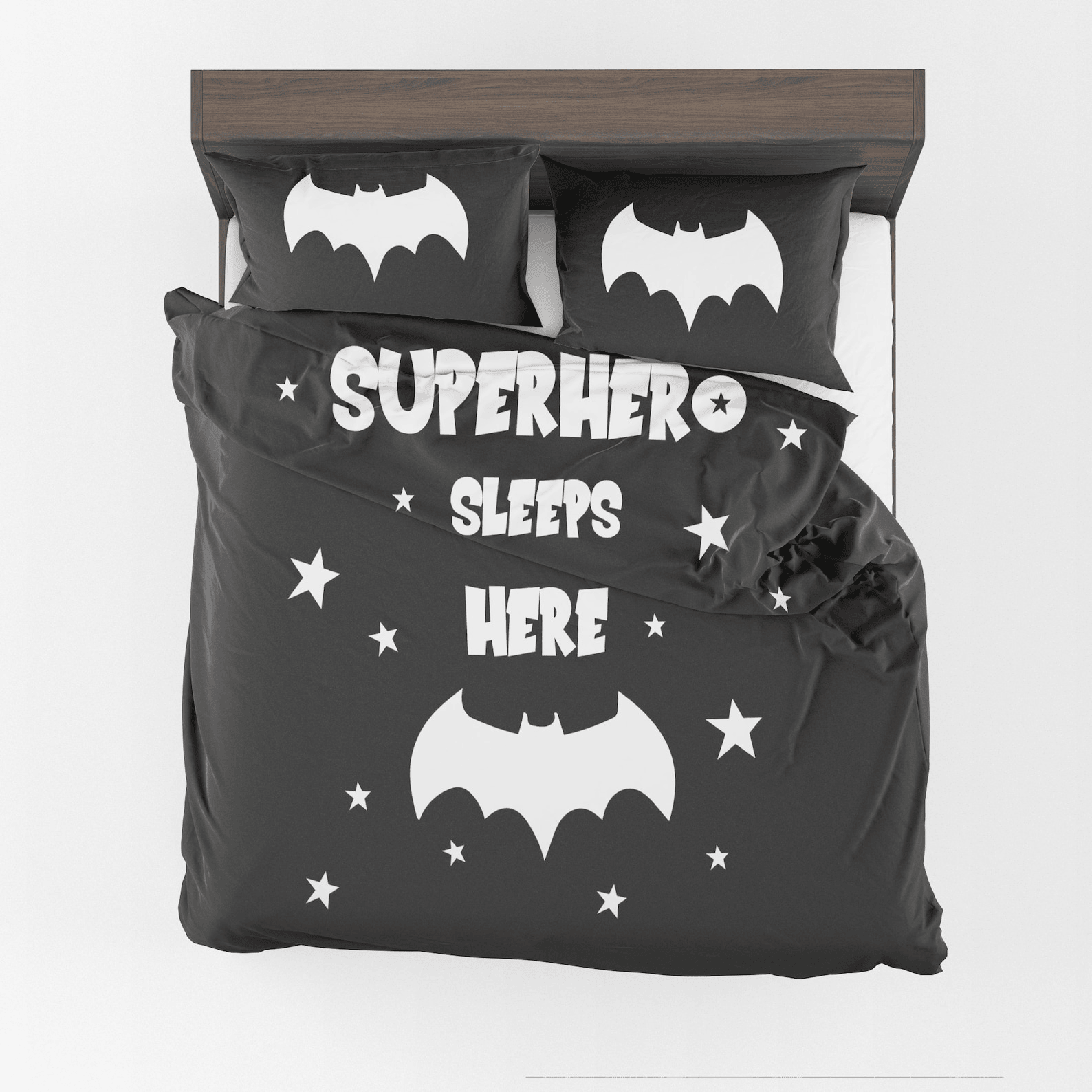 Batman Bedding Set DC Superhero Sleeps Here Duvet Covers