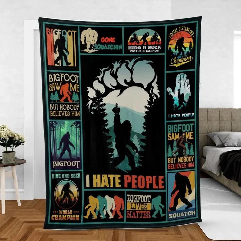 Bigfoot Fleece Sherpa Blanket