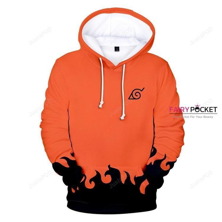 Naruto Cadmium Orange 3D All Over Print Hoodie & Zip Hoodie