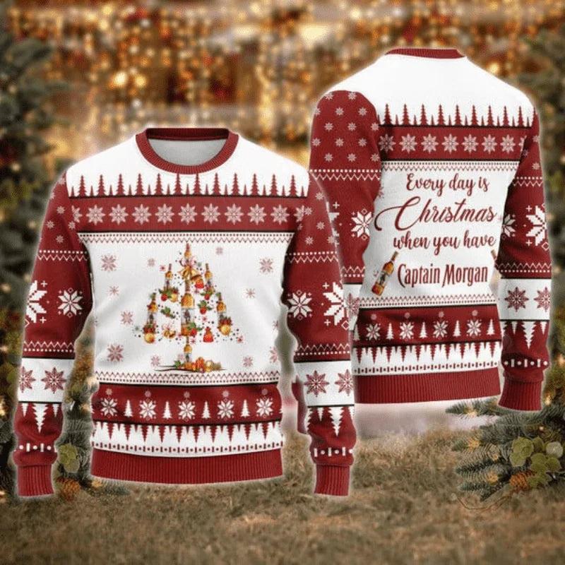 Captain Morgan Christmas Tree Ugly Christmas Sweater