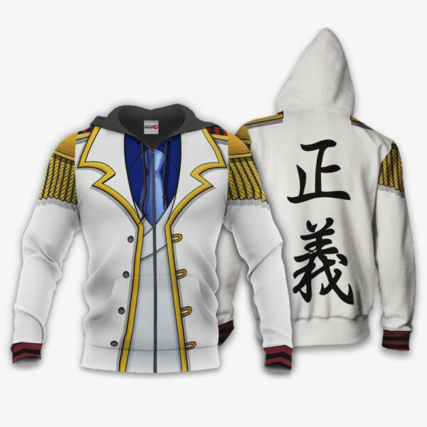 Monkey D Garp Uniform One Piece Anime 1k696 Cartoon Graphic Outfits Aop 3d Hoodie, Zip Hoodie 2856