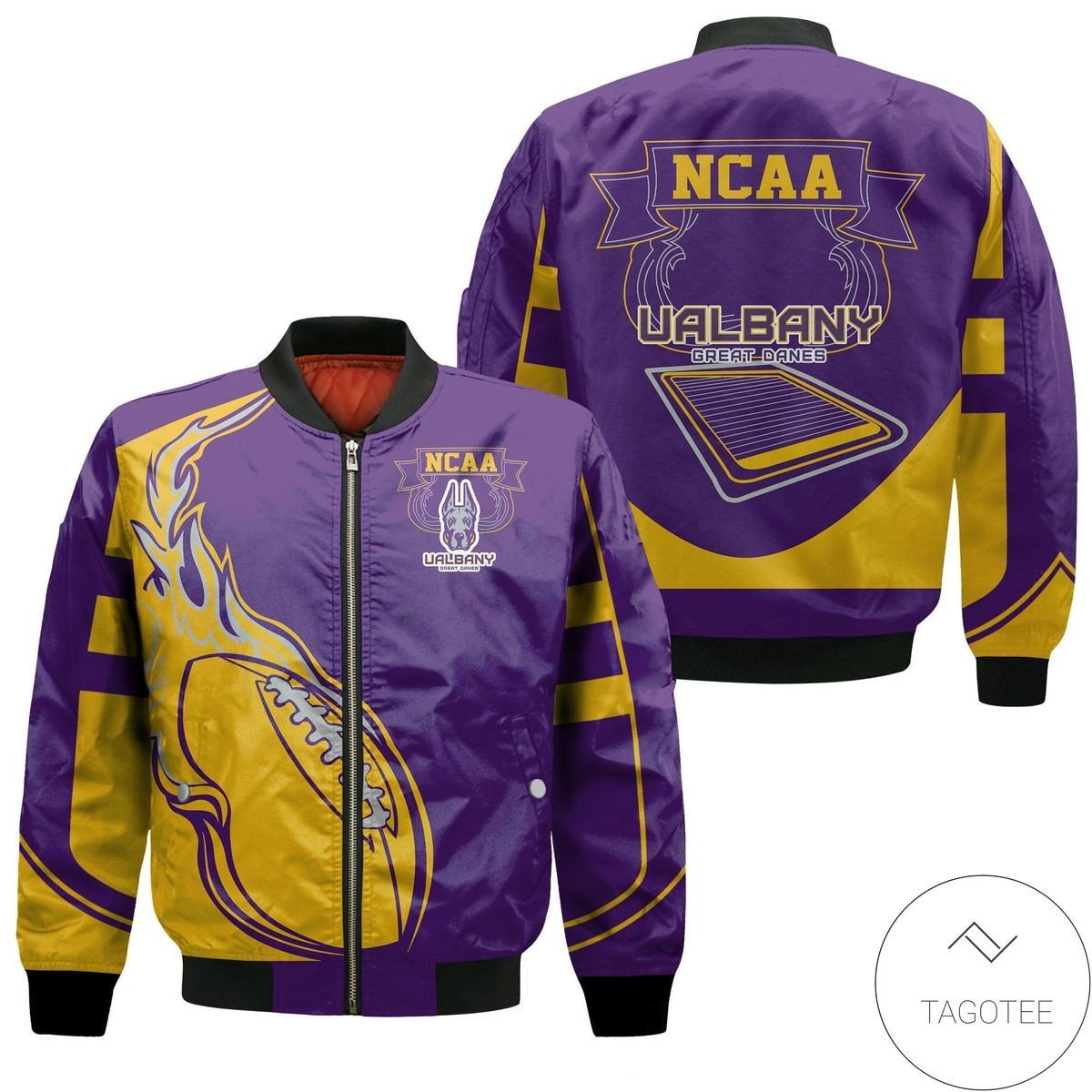 Albany Great Danes Fire Football Bomber Jacket