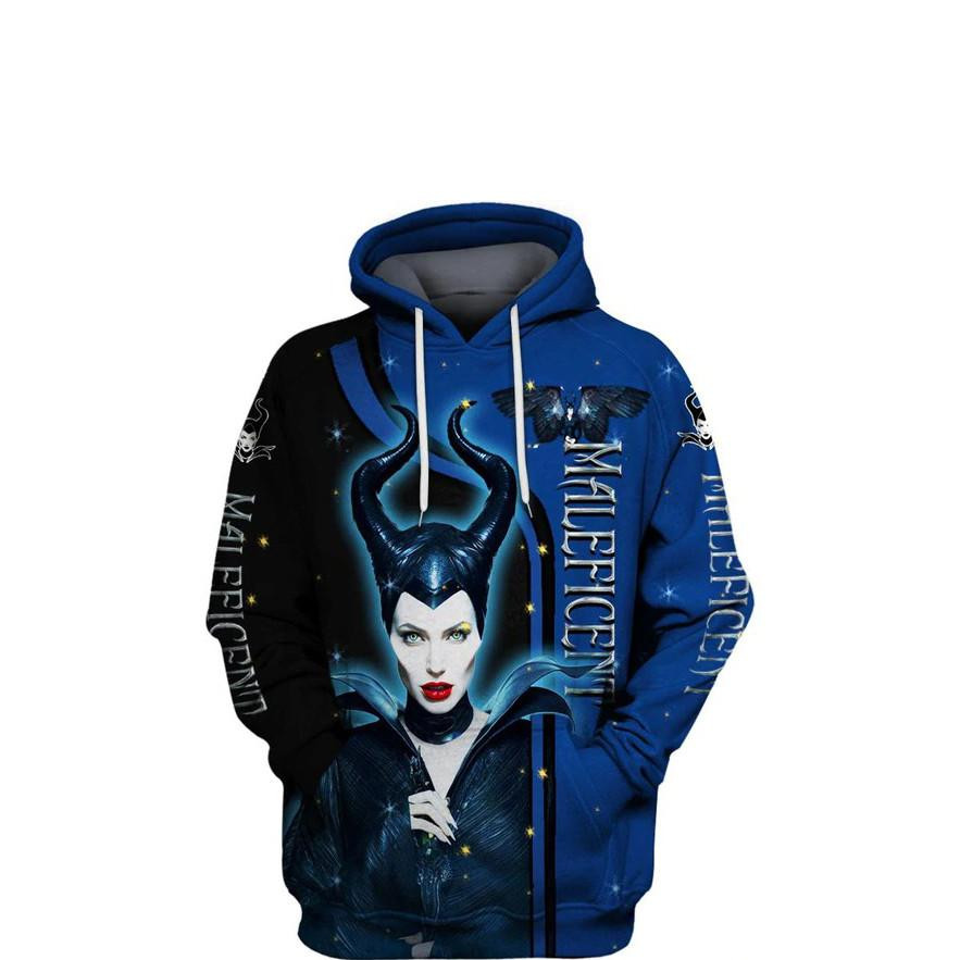 Maleficent Villains, Maleficent Sleeping Beauty All Over Print Hoodie