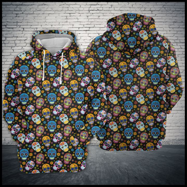 Sugar Skull 3D All Over Print Hoodie & Zip Hoodie