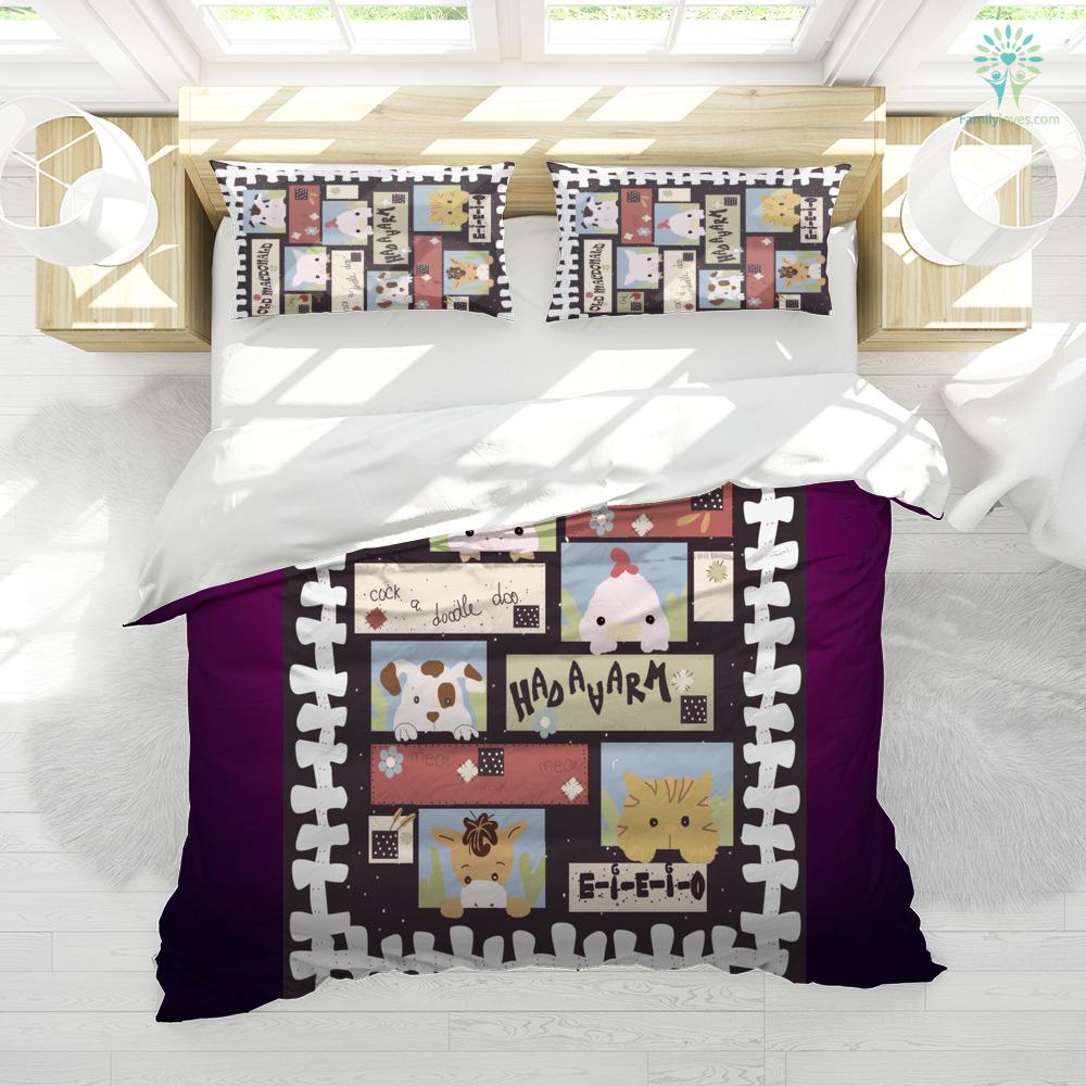 Farmer Bedding Set Old McDonald Had A Farm Duvet Covers