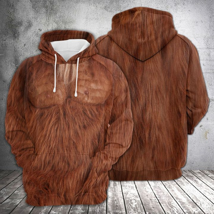 Bigfoot Skin 3D All Over Print Hoodie & Zip Hoodie