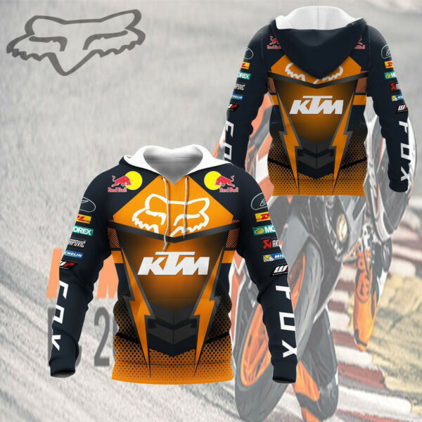 Ktm Racing Shirt 611, 3d Hoodie Zip Hoodie 1499
