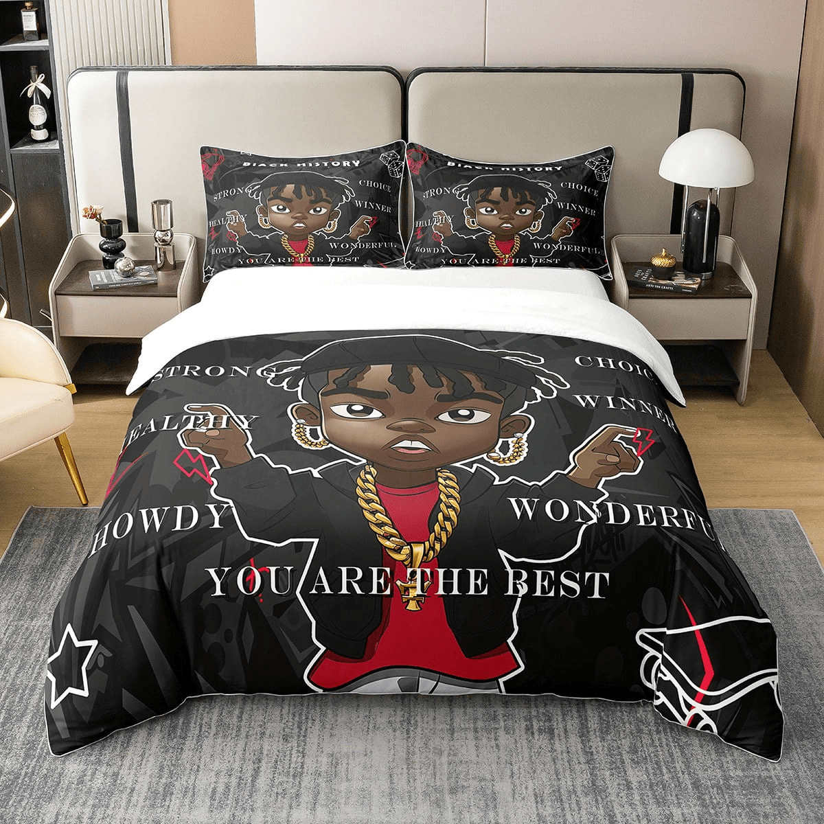 Africa Americans Bedding Set You Are The Best Wonderful Duvet Covers