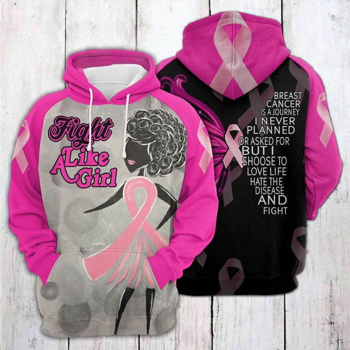 Fight Like A Girl 3D All Over Print Hoodie & Zip Hoodie