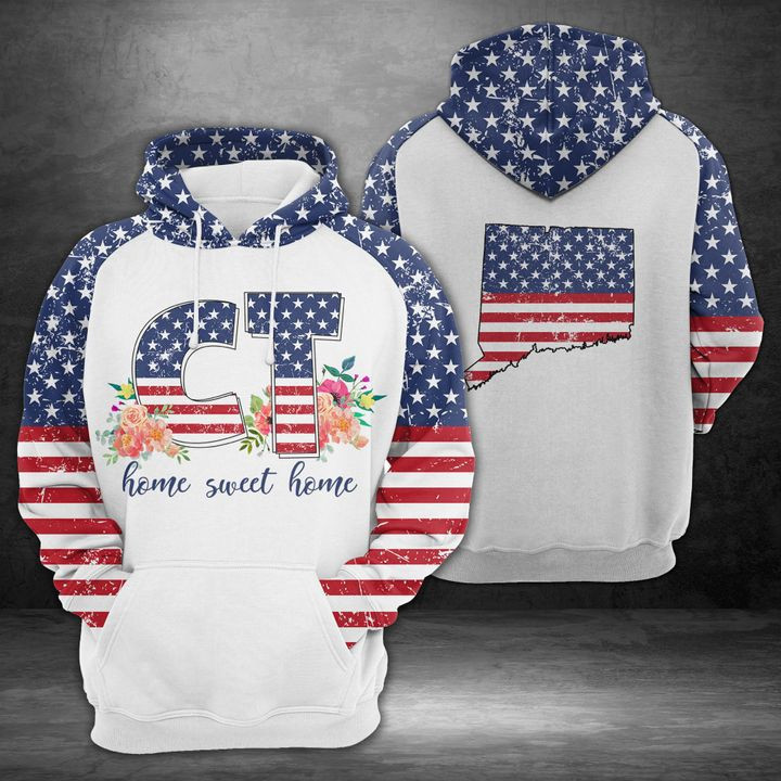 Connecticut Home Sweet Home 3D All Over Print Hoodie & Zip Hoodie