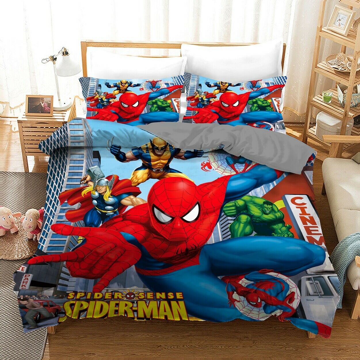 Spiderman Bedding Set MV Spiderman And Hulk Thor Duvet Covers
