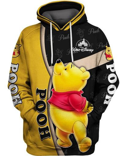 Winnie The Pooh 3d Hoodie Zipper Hoodie