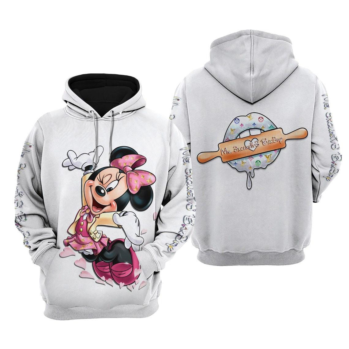 Minnie Mouse Ms. 3xclusiv3 Bak3ry Cartoon Graphic Outfits Aop Hoodie