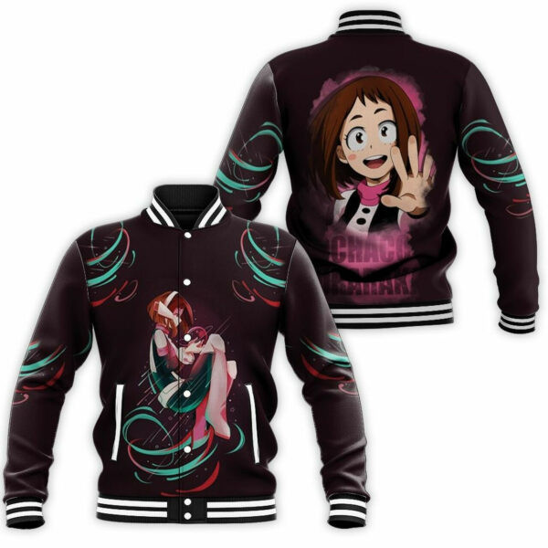 My Hero Academia Ochako Uraraka Cute Effect For Japanese 6k707 Gift For Fan Baseball Jacket 240