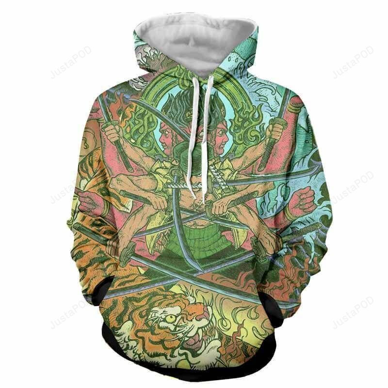 Zoro Swowowordsman Demon Ashura 3D All Over Print Hoodie & Zip Hoodie