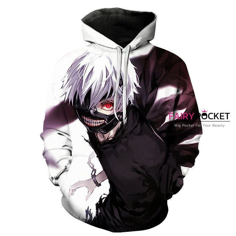 Tokyo Ghoul Ken Kaneki 3D All Over Print Hoodie & Zip Hoodie