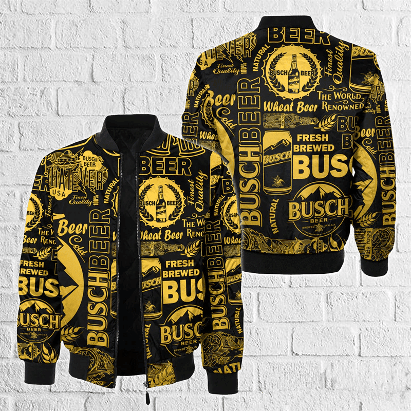Busch Light Beer 3 Fan Gift, Busch Light Beer Bomber Jacket