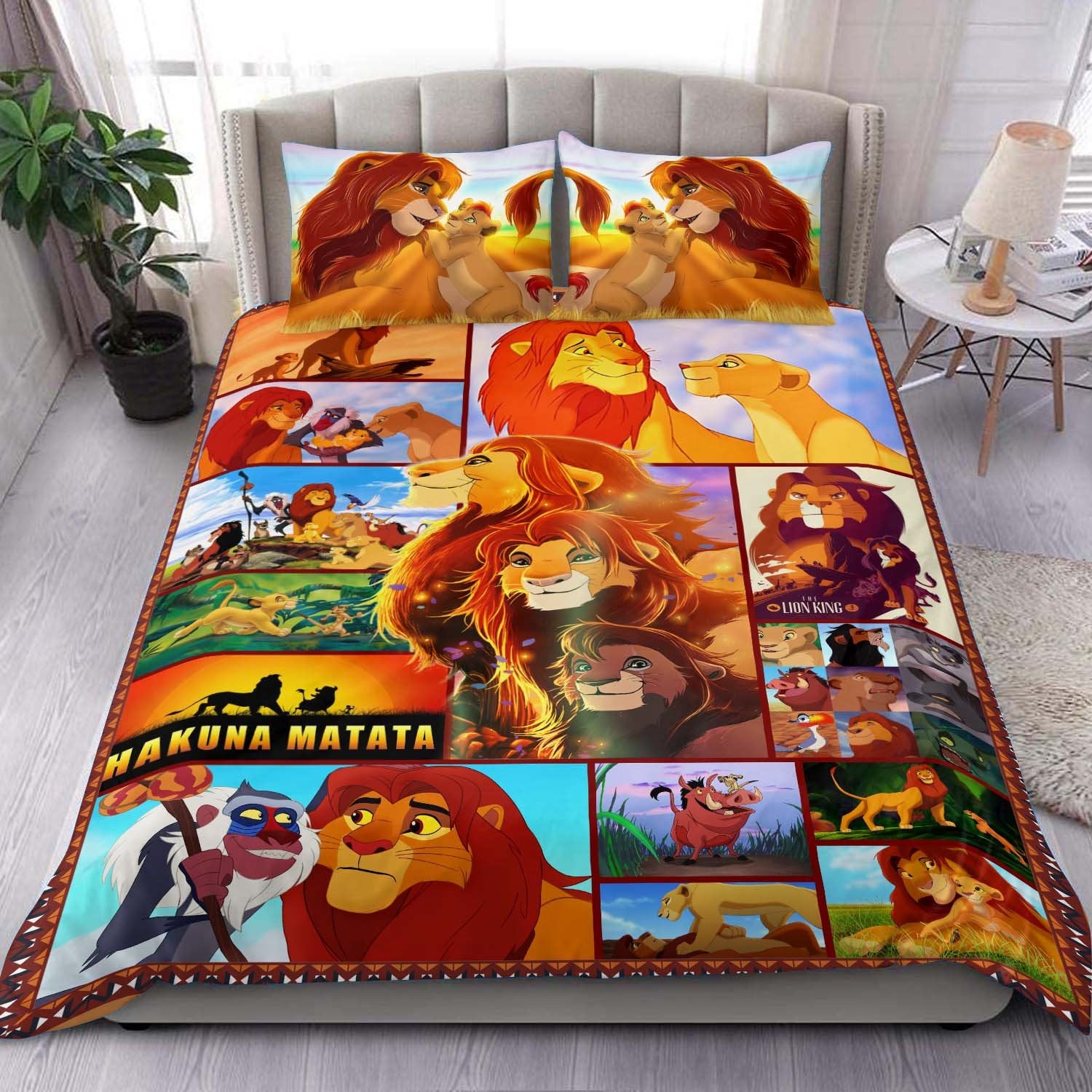 LK Bedding Set DN LK Simba Hakuna Matata Duvet Covers