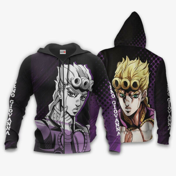 Giorno Giovanna Jojo?s Bizarre Adventure Anime 3k474 Cartoon 3d Hoodie Zip Hoodie 1021