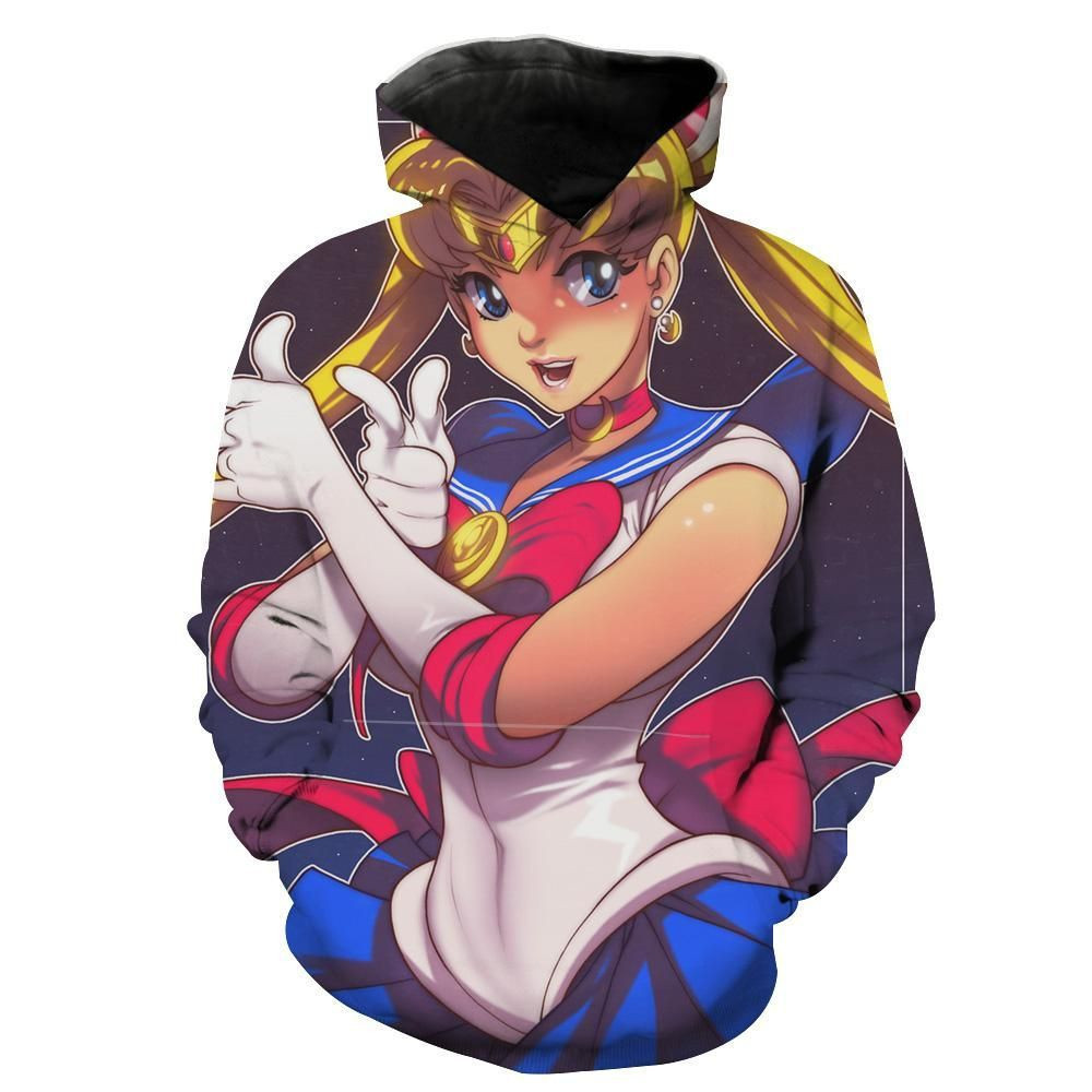 Sailor Moon Pose 3D All Over Print Hoodie & Zip Hoodie