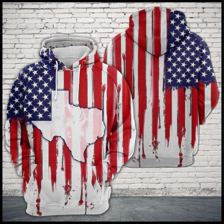 Texas Usa Flag 3D All Over Print Hoodie & Zip Hoodie